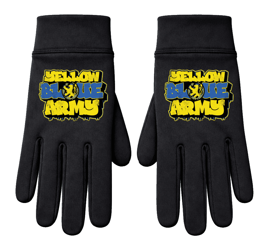 Yellow Blue Army Gloves