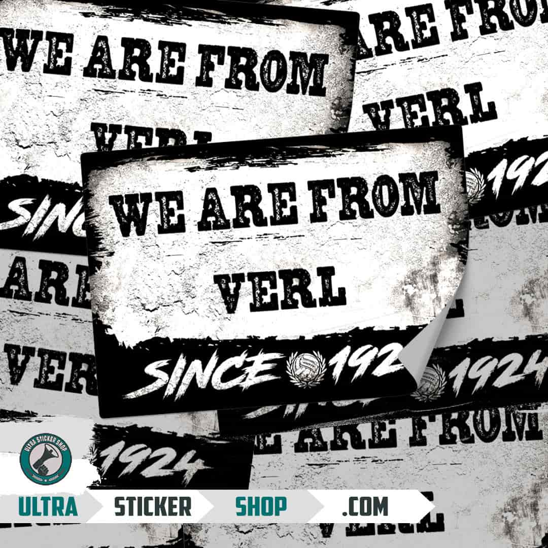 We are from Verl since 1924 Stickers