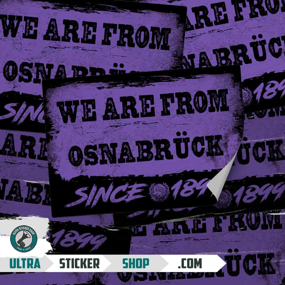 We are from Osnabrück since 1899 Stickers