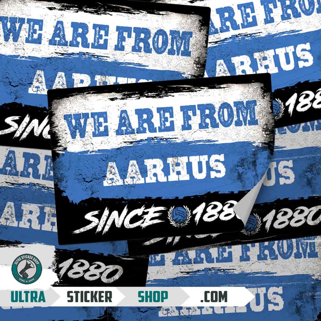 We are from Aarhus since 1880 Stickers