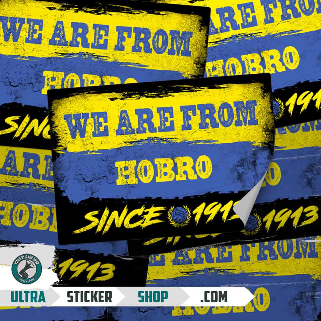 We are from Hobro since 1913 Stickers