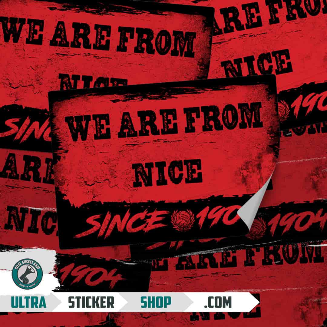 We are from Nice since 1904 Stickers