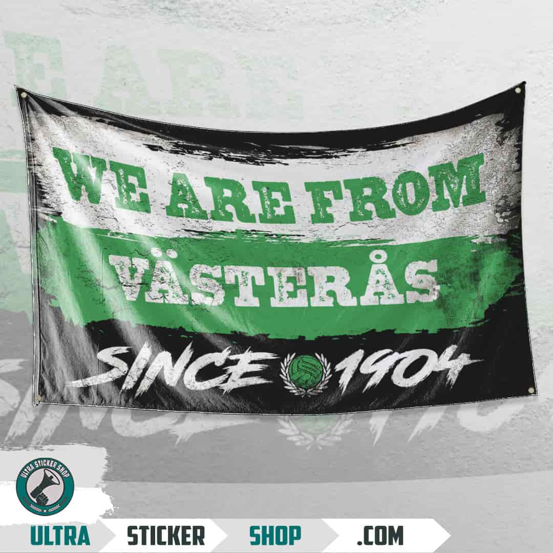 We are from Västerås since 1904 Flag