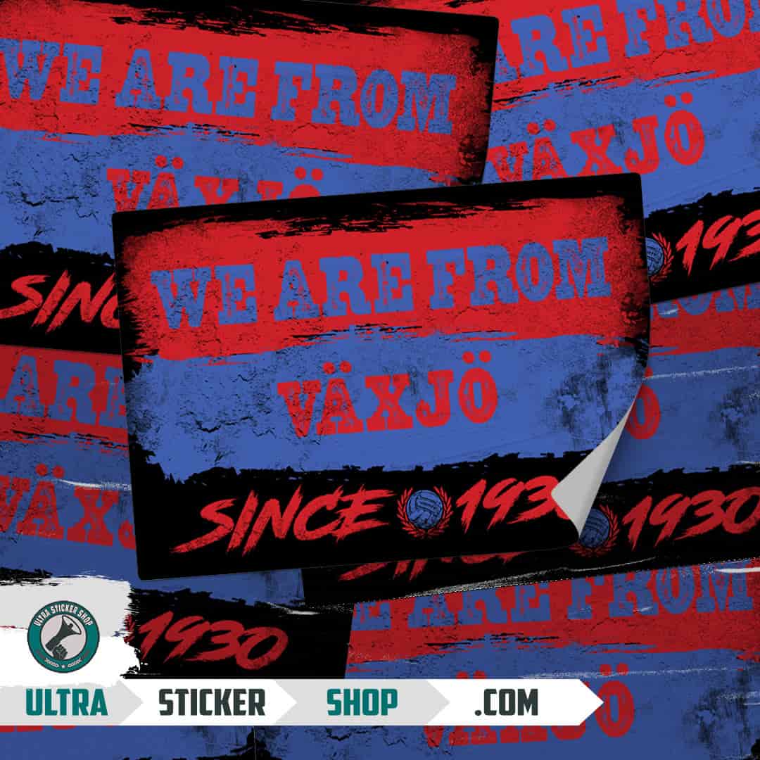 We are from Växjö since 1930 Stickers