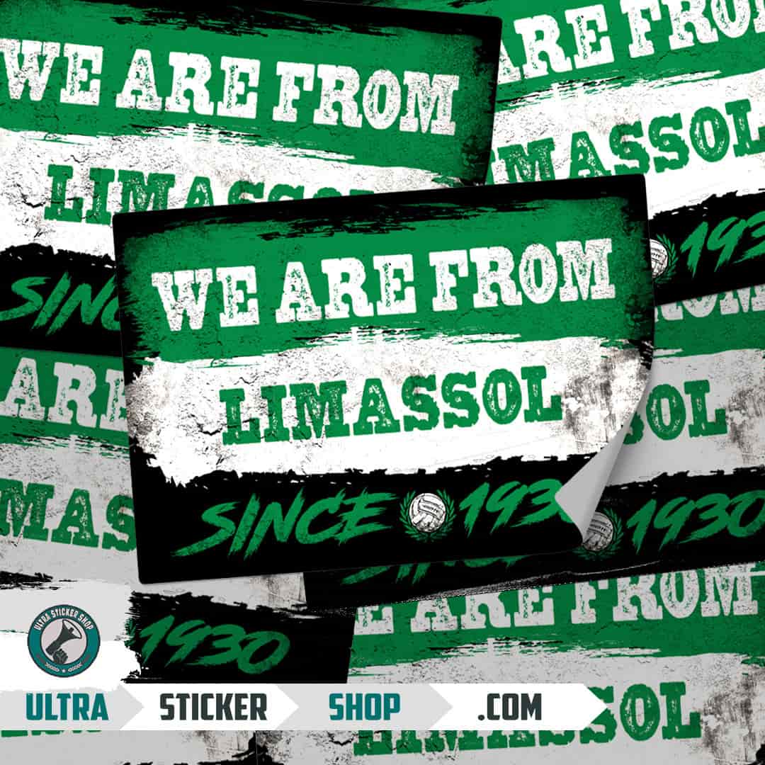 We are from Limassol since 1930 Stickers