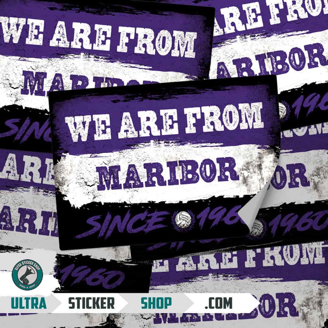 We are from Maribor since 1960 Stickers
