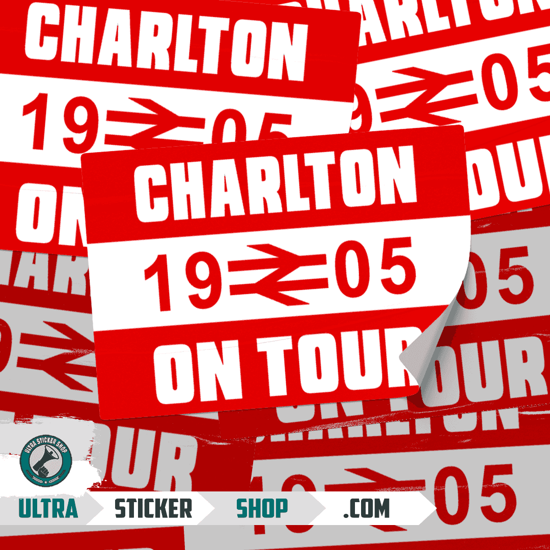 Charlton 1905 on tour Stickers
