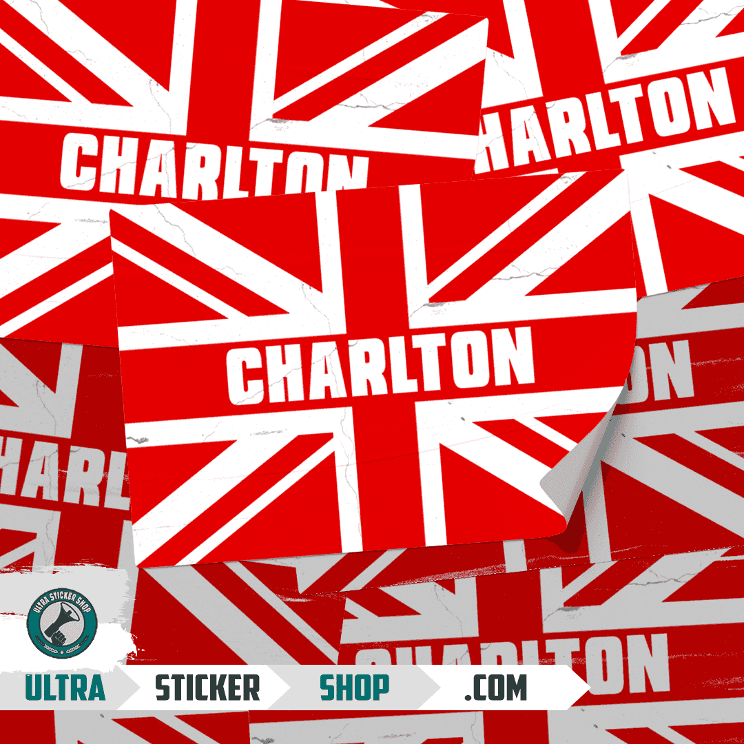 Charlton Union Jack Stickers