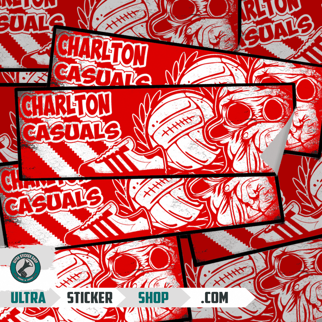 Charlton casuals Stickers
