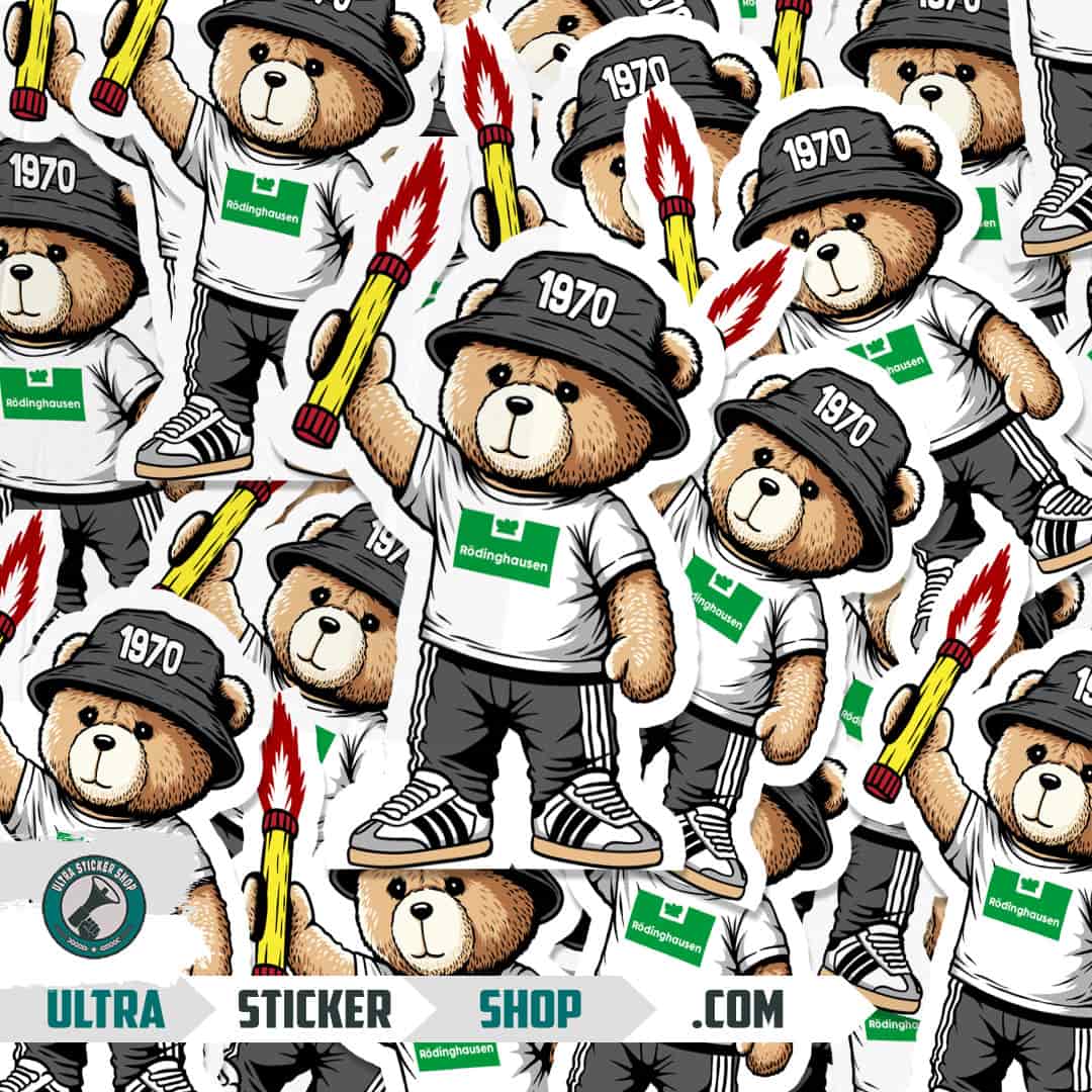 Rödinghausen 1970 bear Stickers