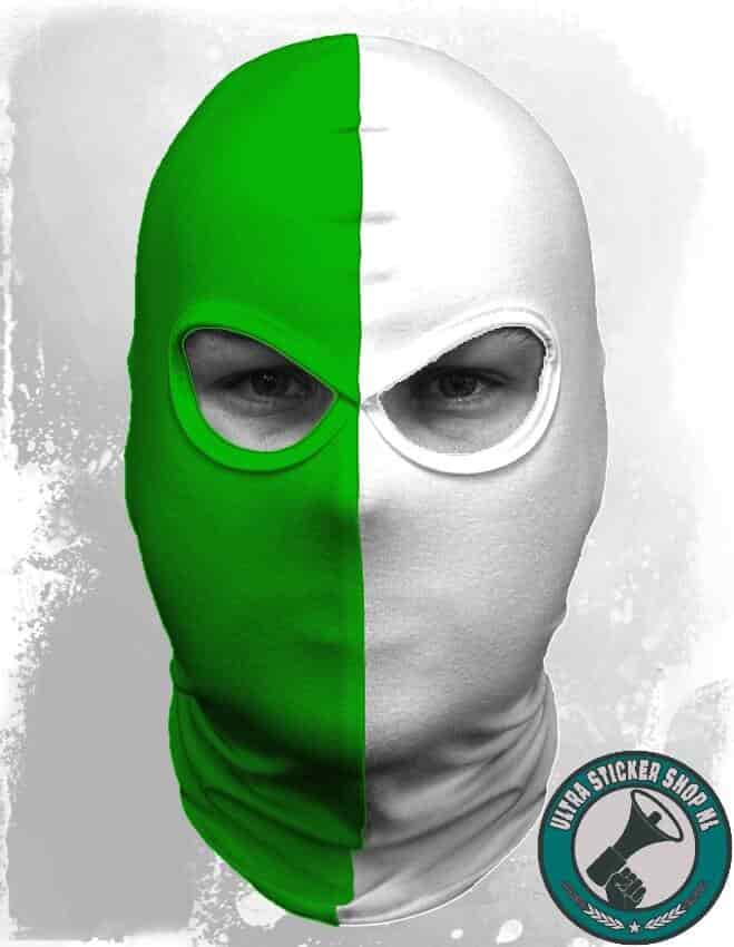 green-white Balaclava