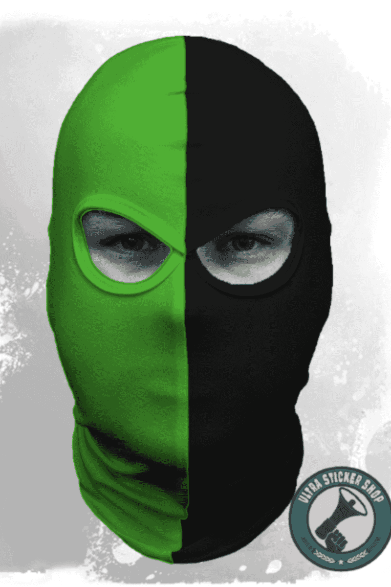 Green-black Balaclava