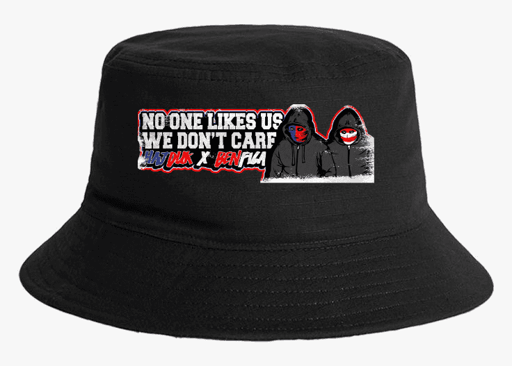 No one likes us we don't care Hajduk X Benfica Bucket Hat