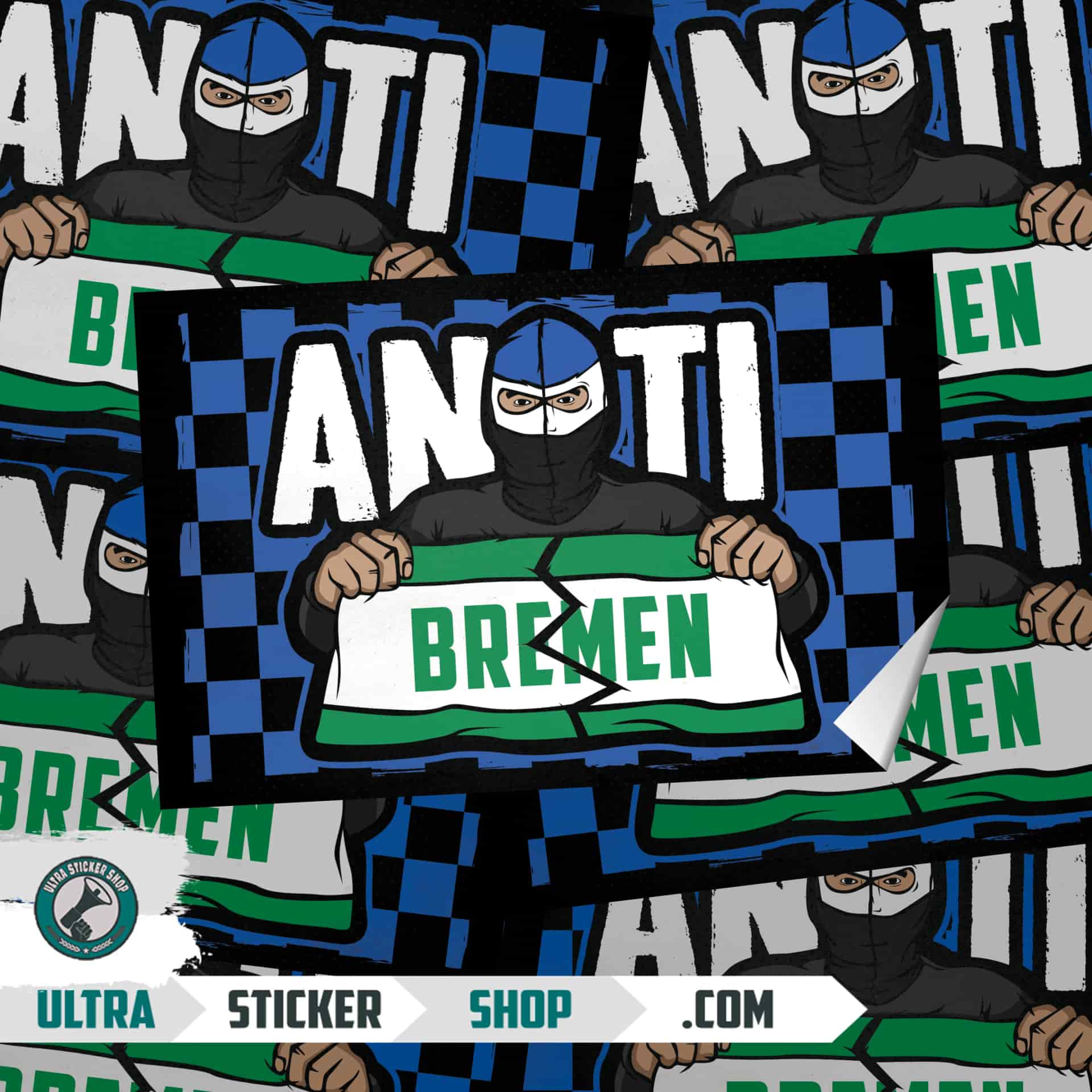 anti bremen Stickers