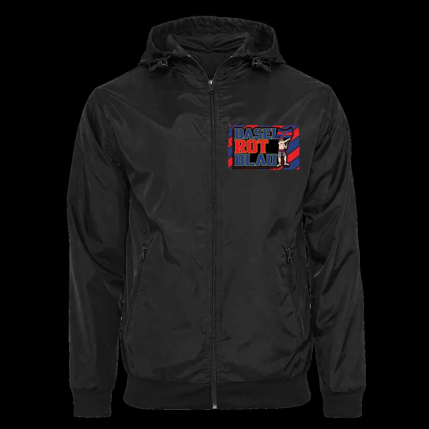 Basel Rot Blau Jacket with Zip-Off Balaclava