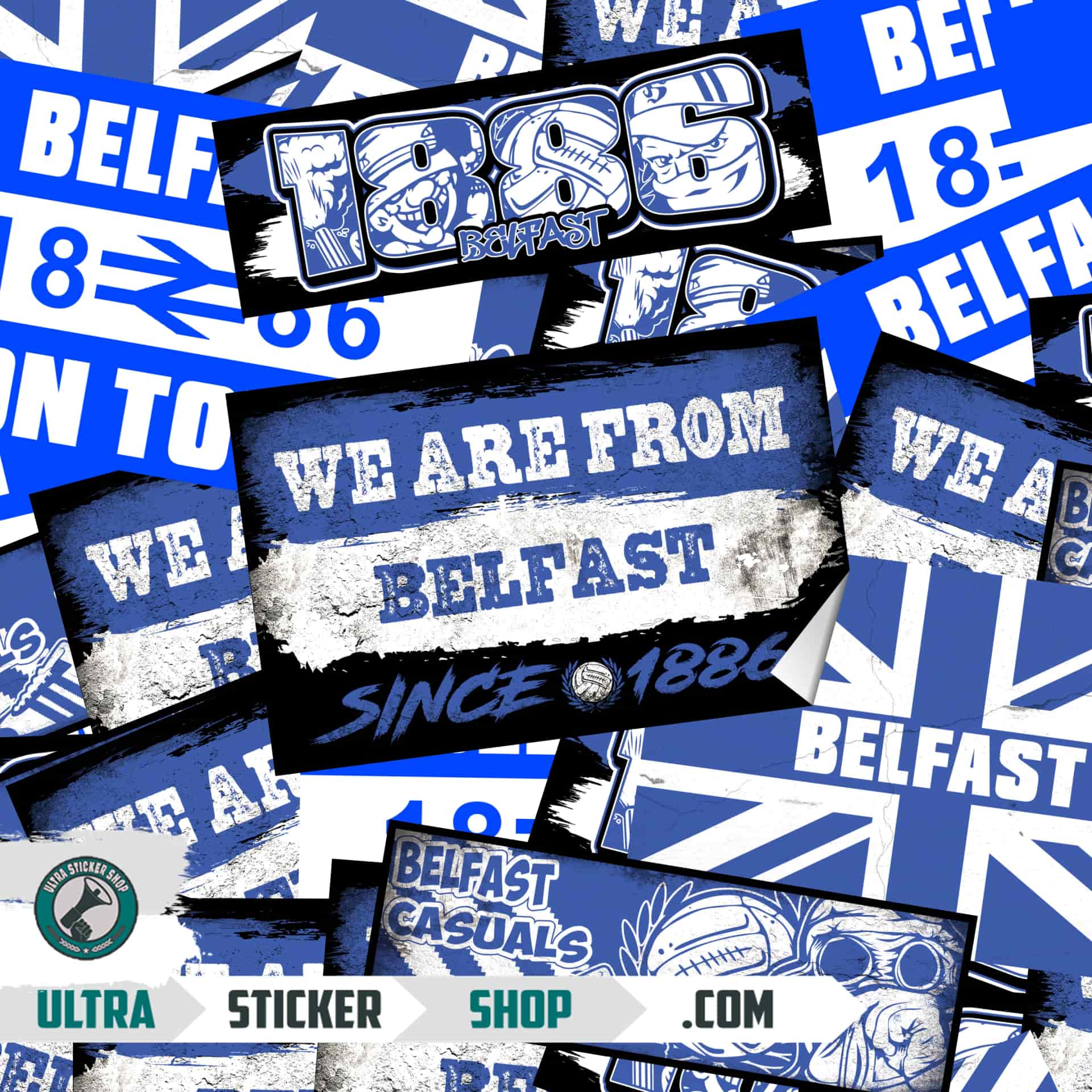 Belfast 1886 Sticker-Mix