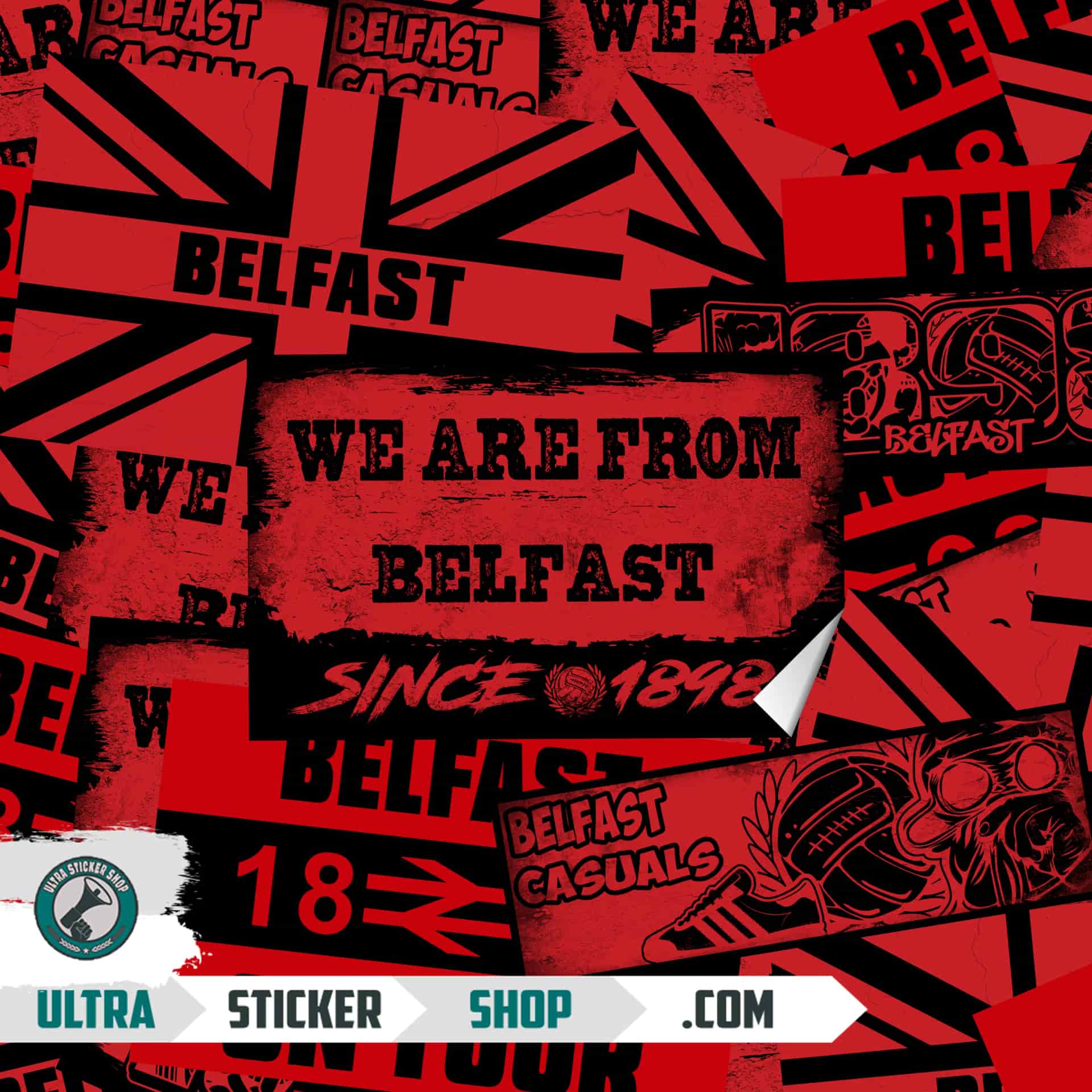 Belfast 1898 Sticker-Mix