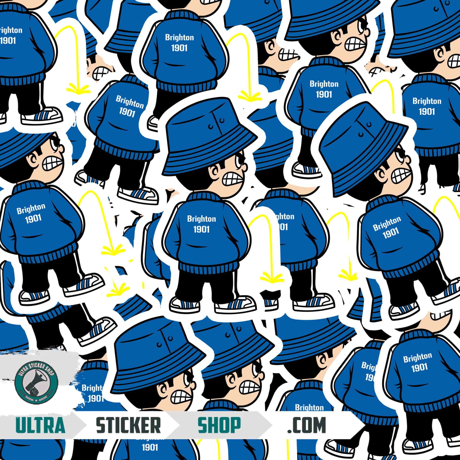 Brighton 1901 Pee Kid Stickers