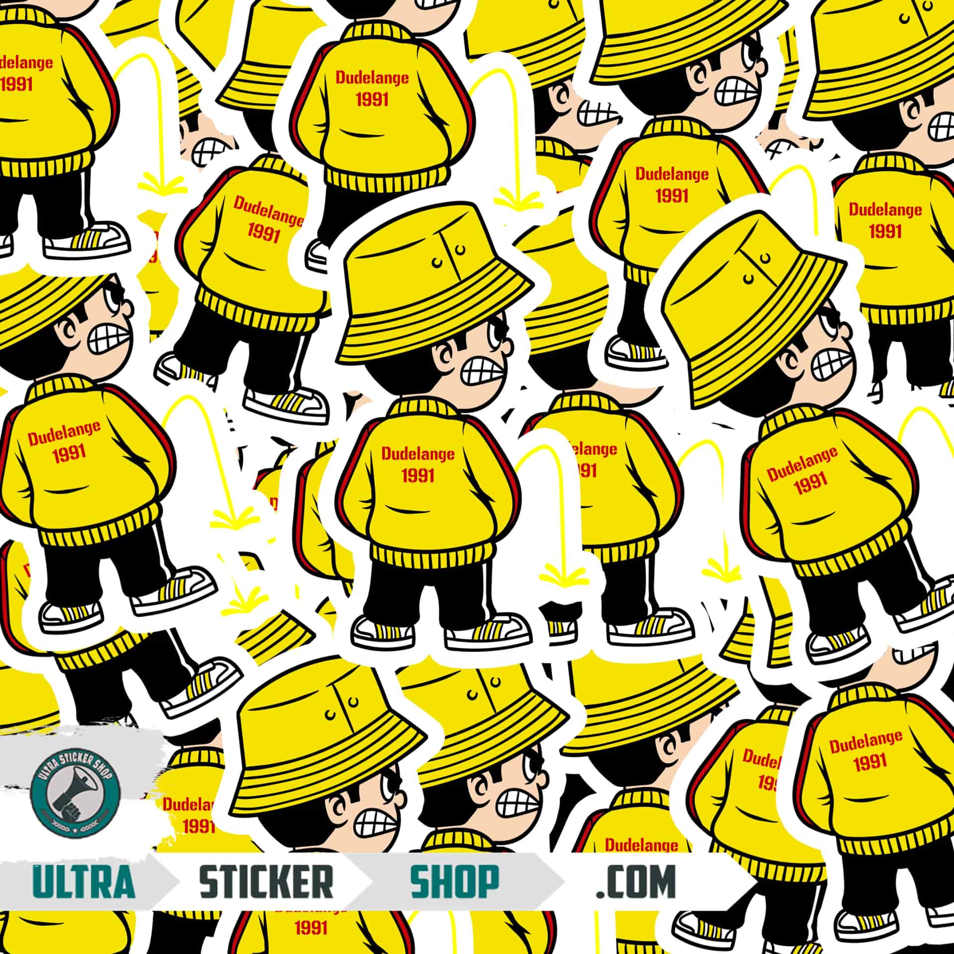 Dudelange 1991 Pee Kid Stickers