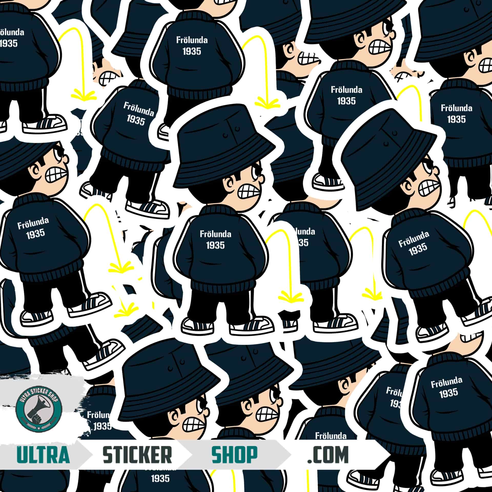 Frölunda 1935 Pee Kid Stickers
