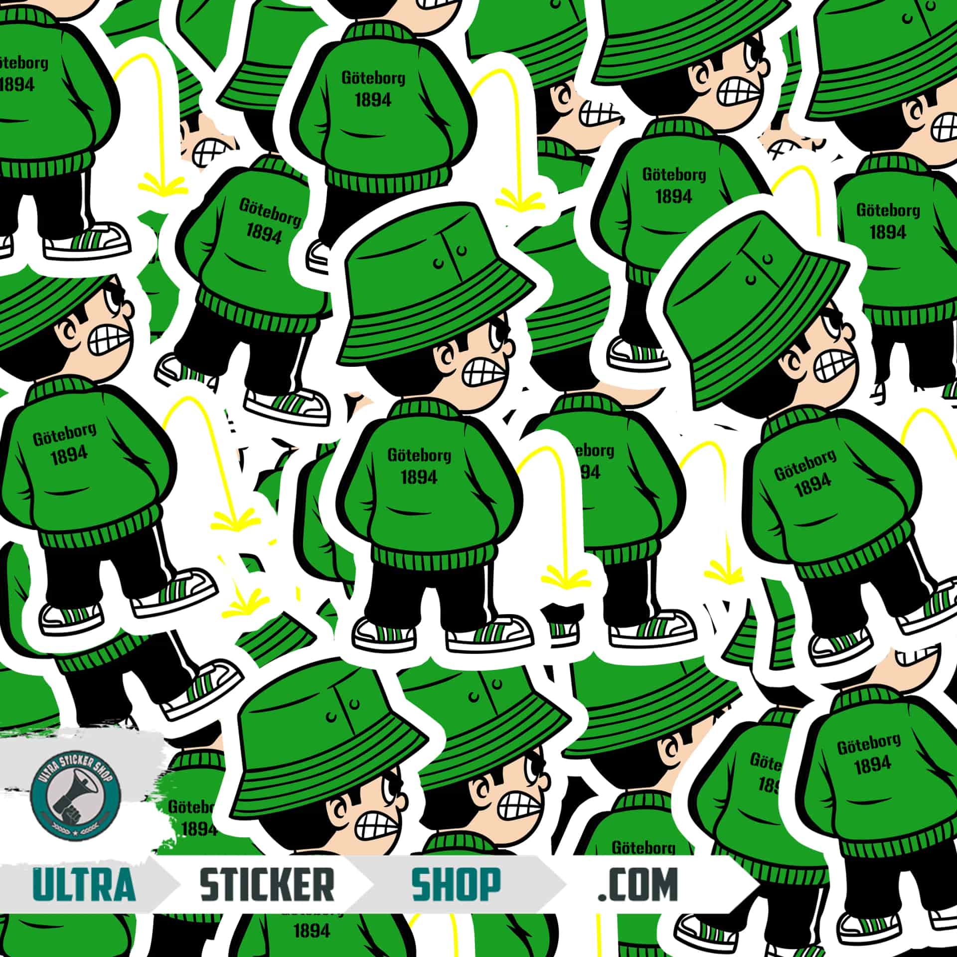 Göteborg 1894 Pee Kid Stickers