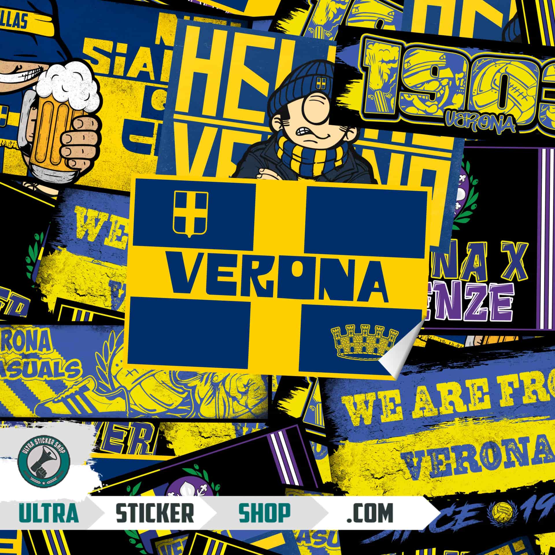 Hellas Verona Sticker-Mix