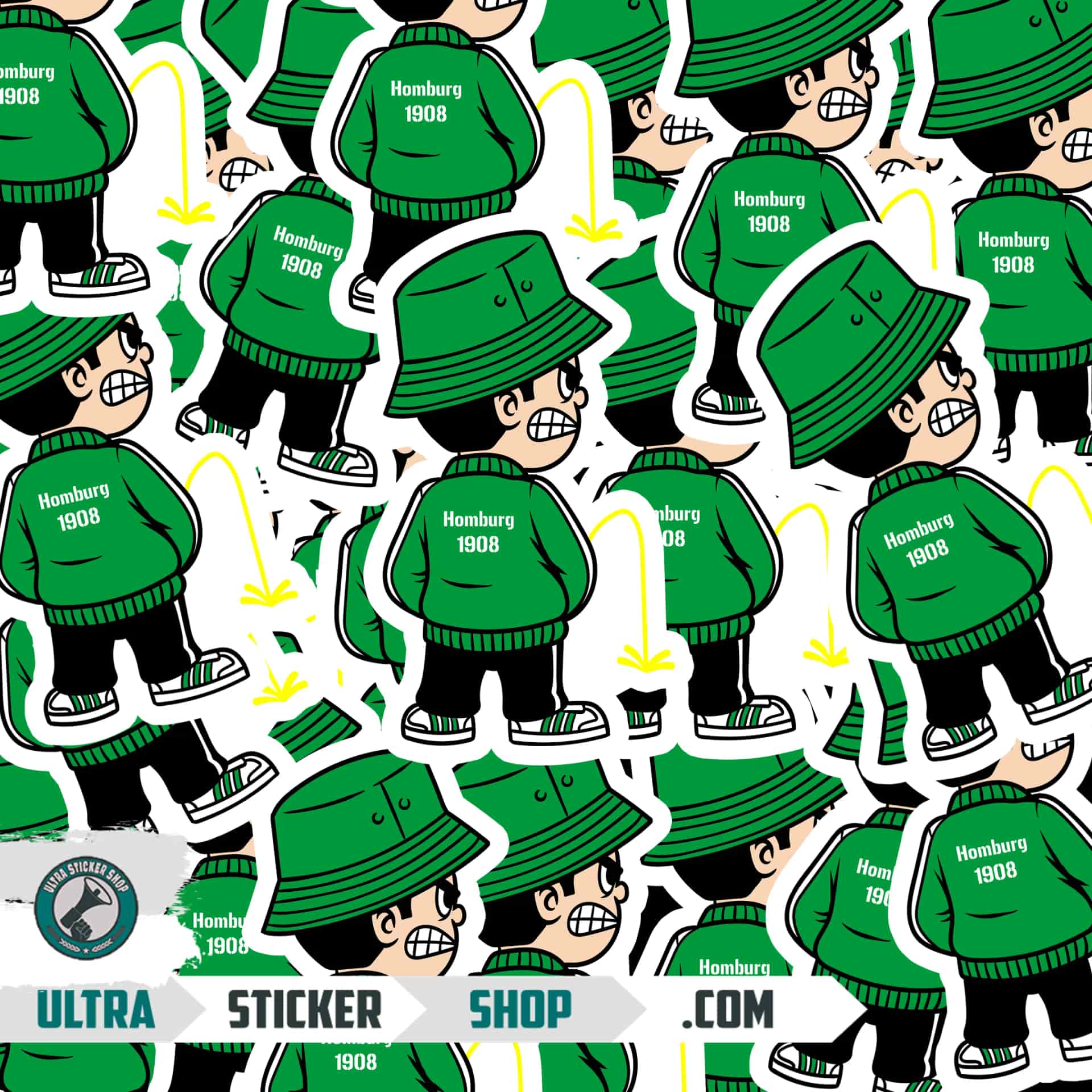Homburg 1908 Pee Kid Stickers