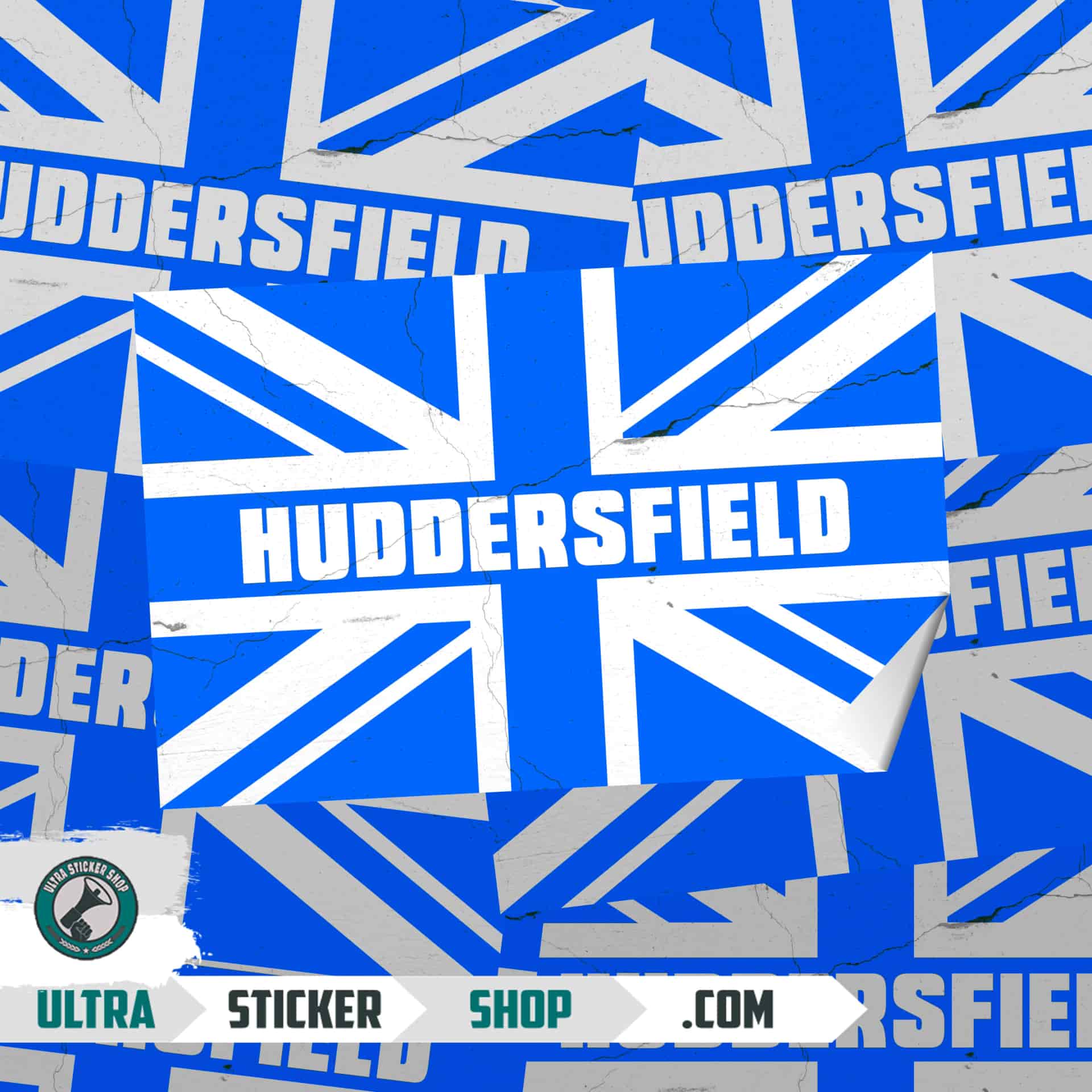 Huddersfield Union Jack Stickers
