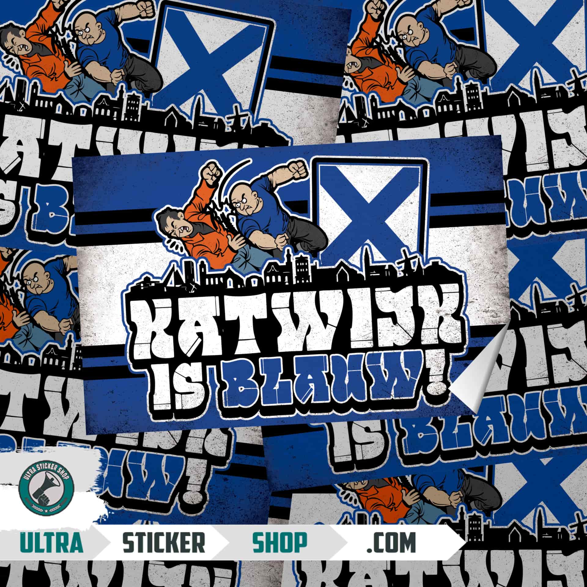 Katwijk is blauw! Stickers