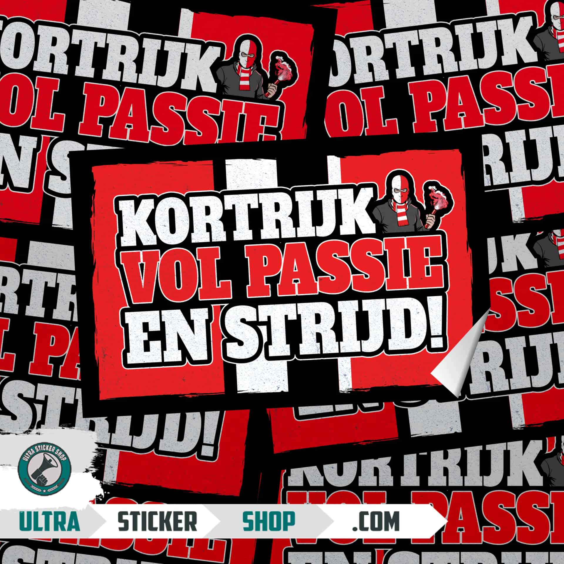 Kortrijk vol passie en strijd Stickers