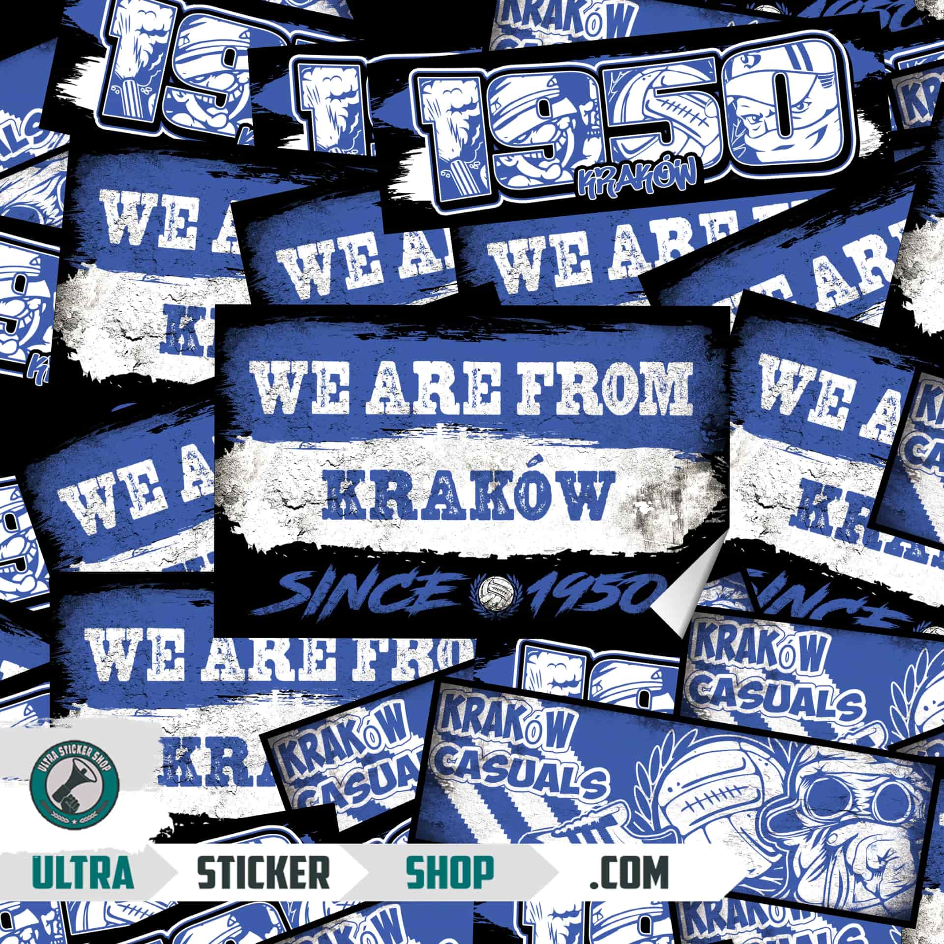 Kraków 1950 Sticker-Mix