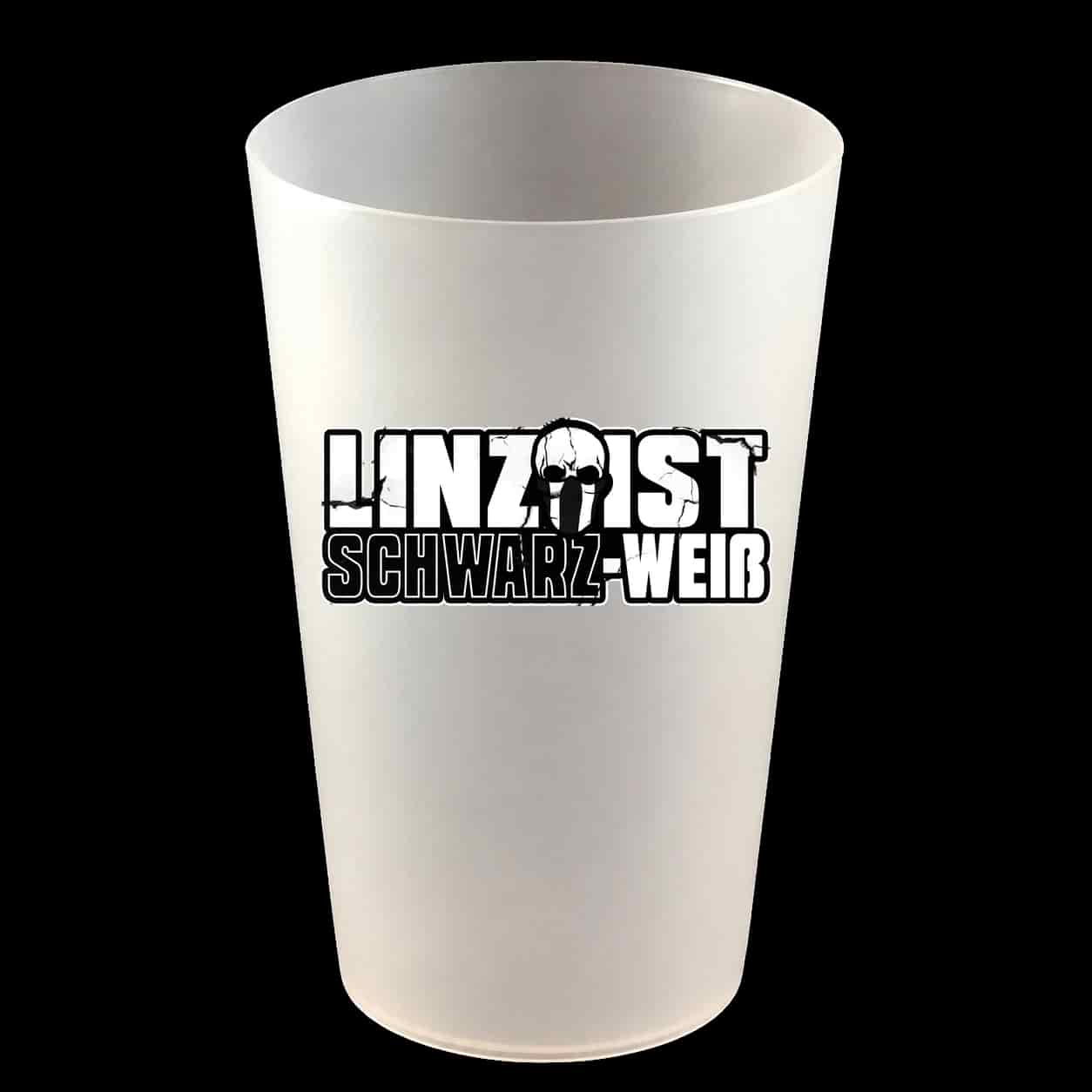 Linz ist schwarz-weiß Hardcup