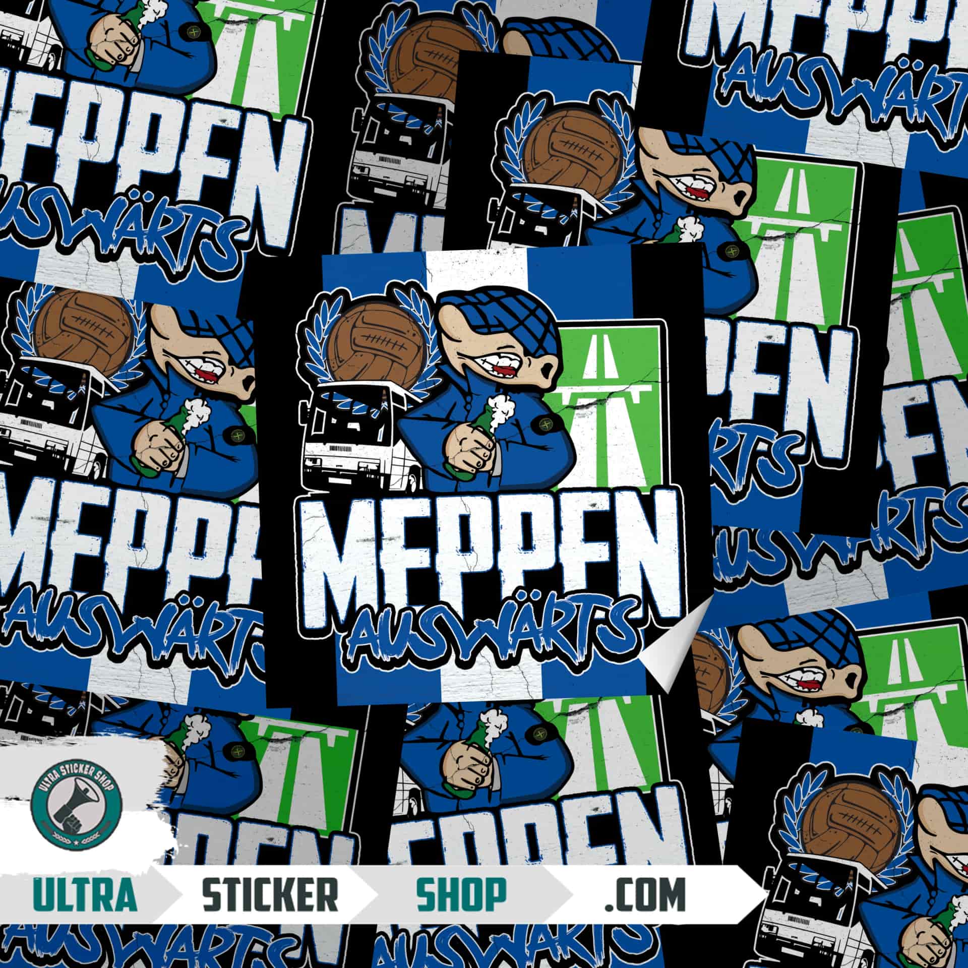 Meppen auswärts Stickers