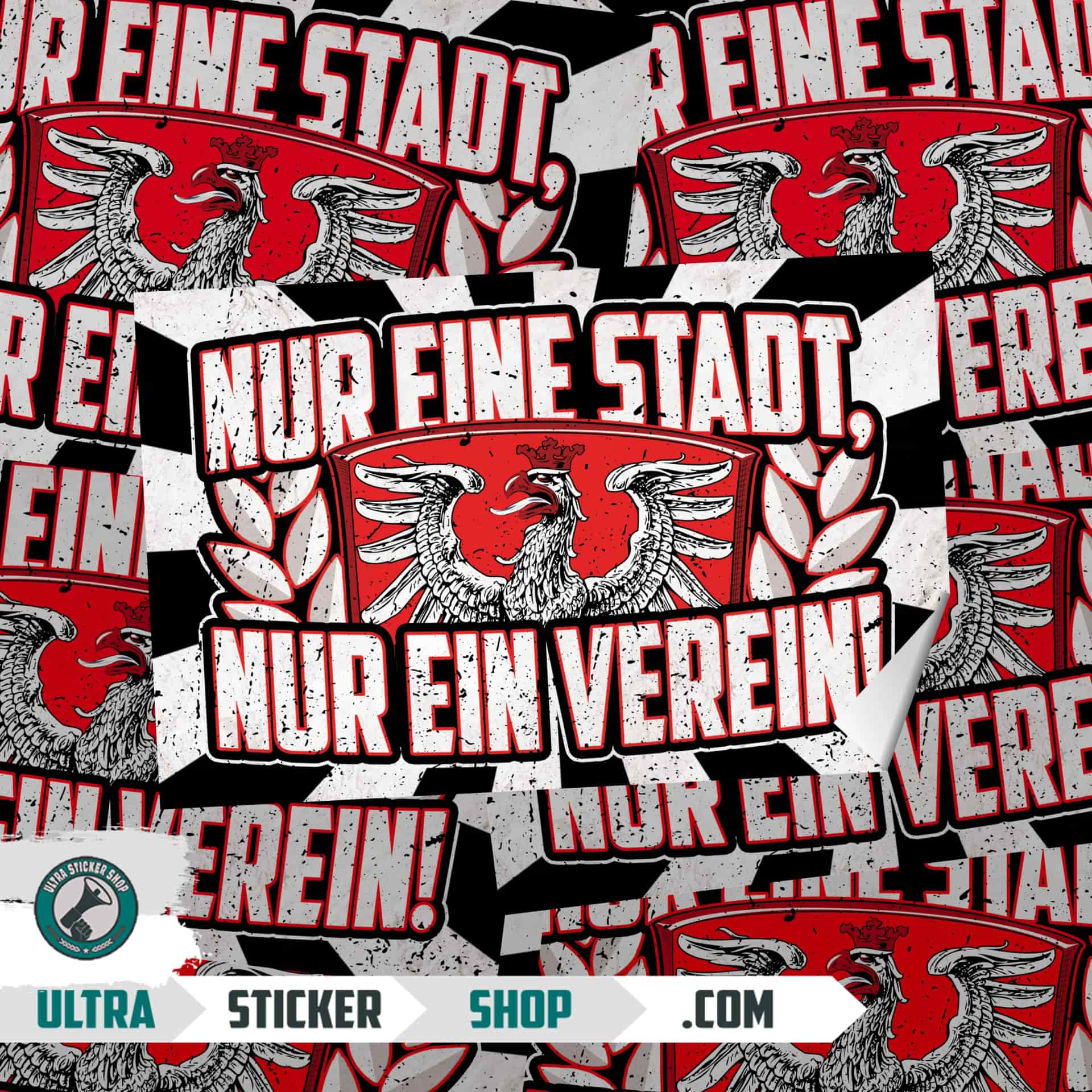 Nur eine stadt, Nur ein verein Stickers