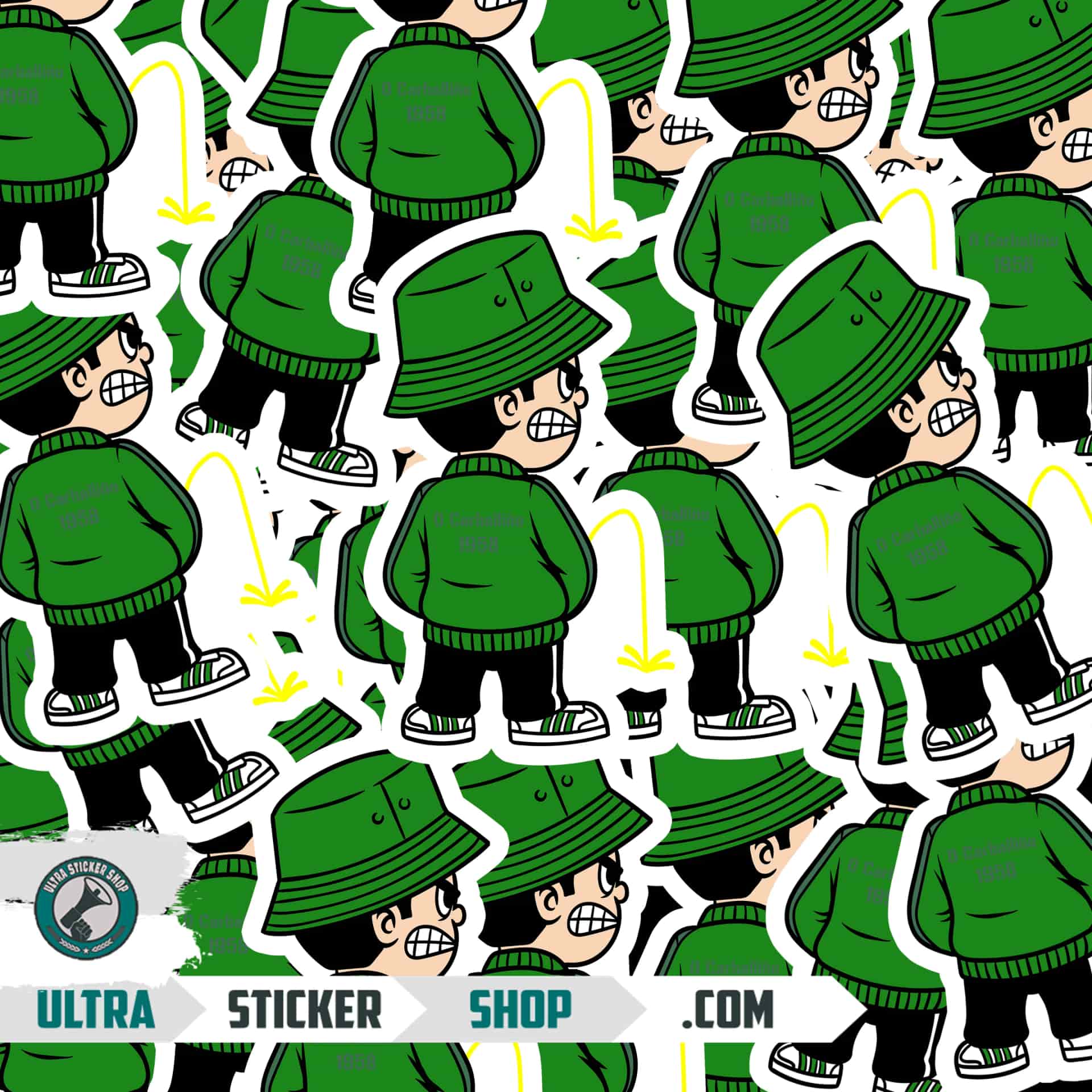O Carballiño 1958 Pee Kid Stickers