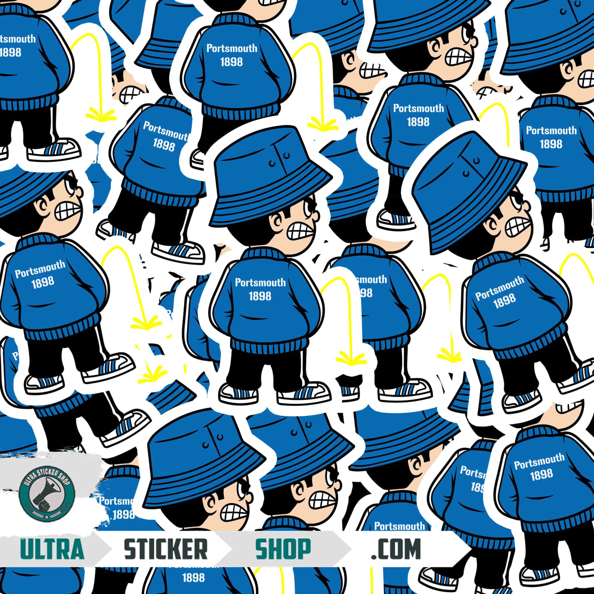 Portsmouth 1898 Pee Kid Stickers