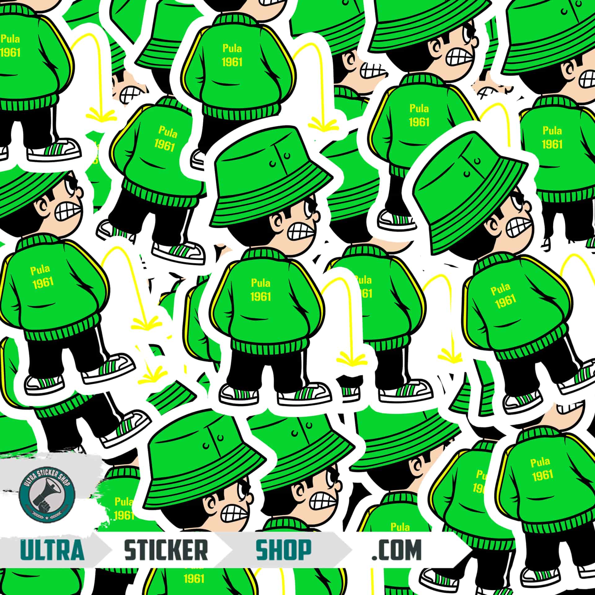 Pula 1961 Pee Kid Stickers