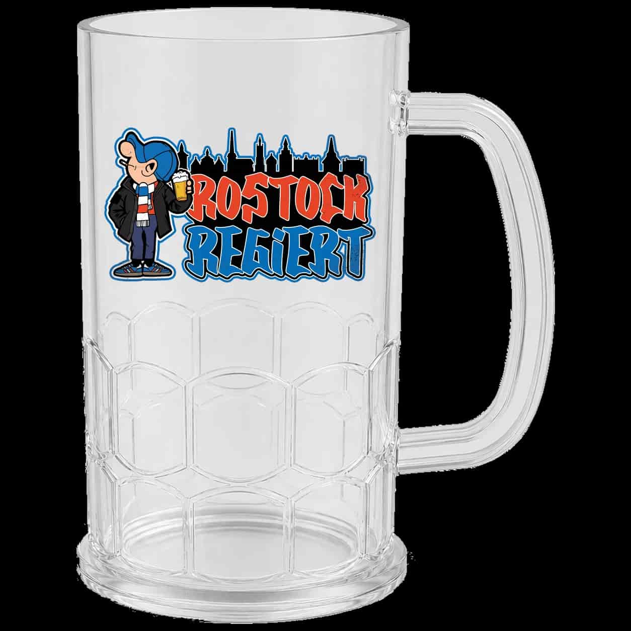Rostock regiert Beer Mug