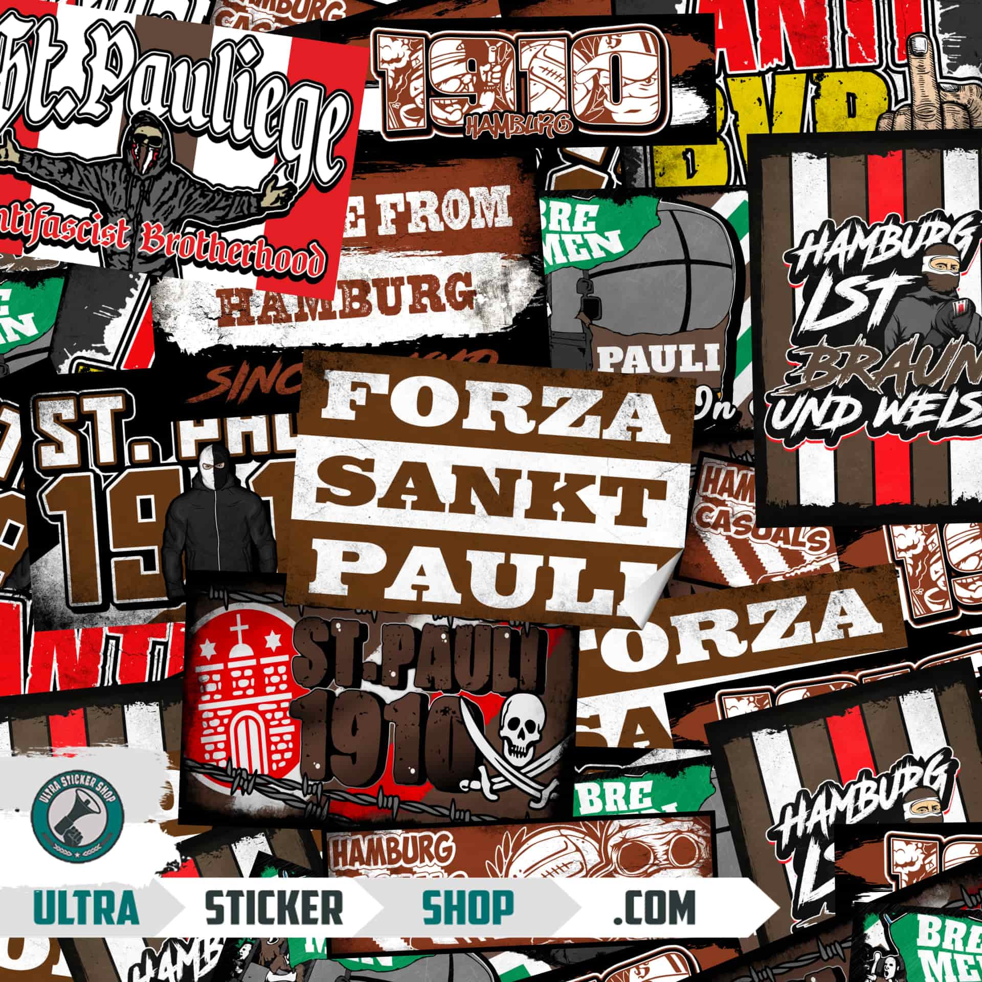 St. Pauli Sticker-Mix
