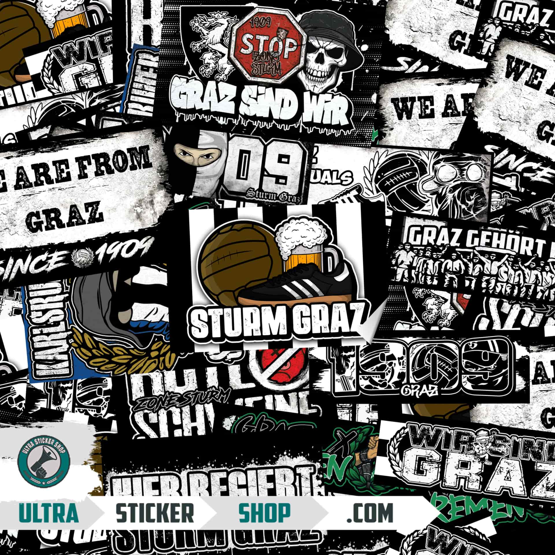 Sturm Graz Sticker-Mix