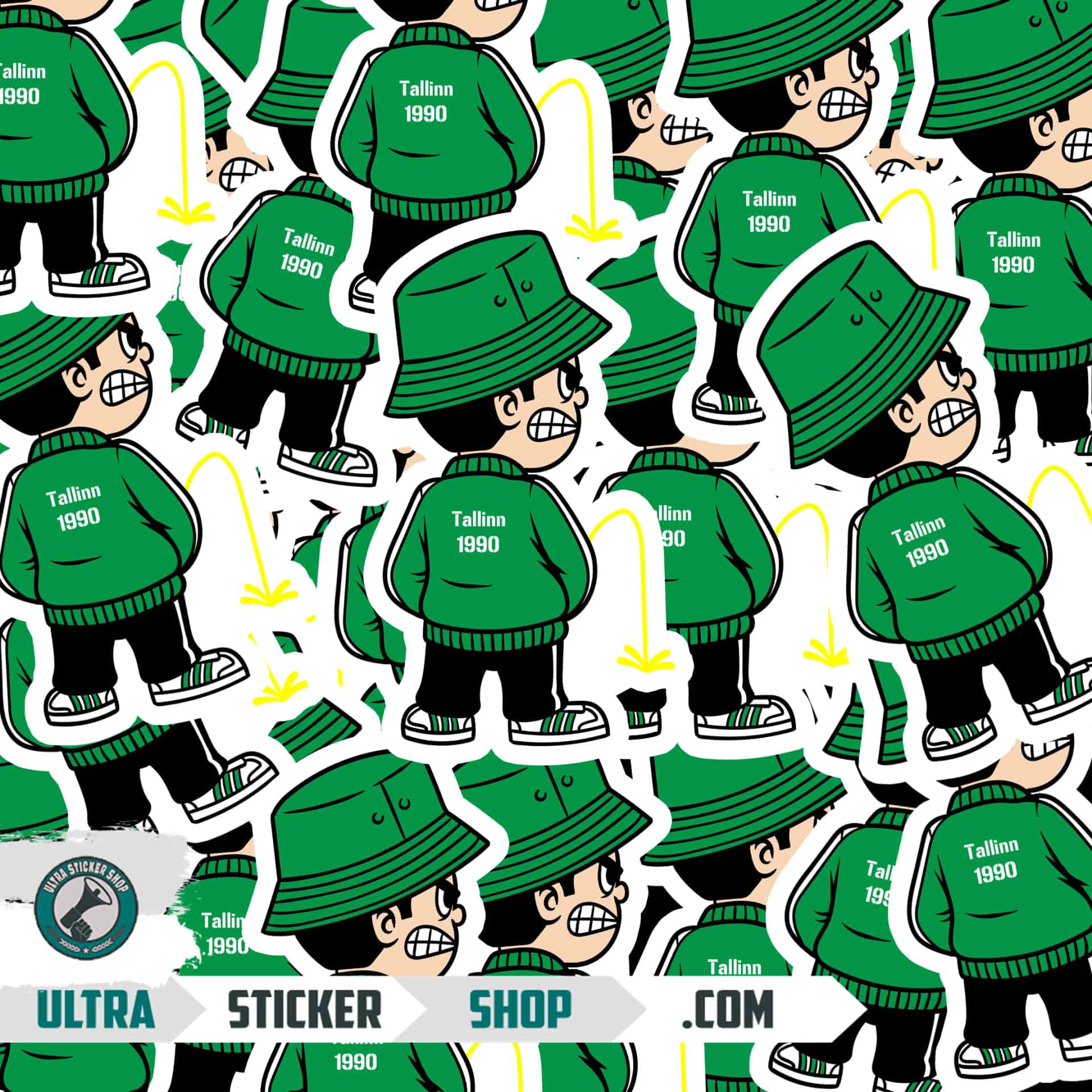 Tallinn 1990 Pee Kid Stickers