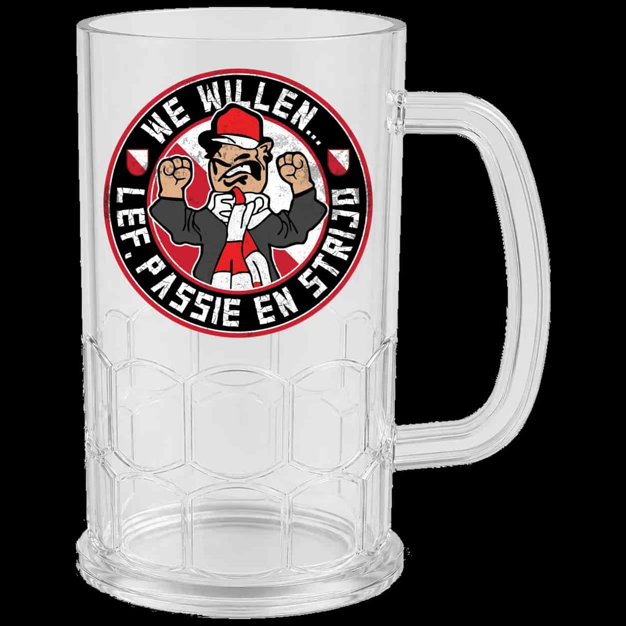 We willen.. lef, passie en strijd Beer Mug