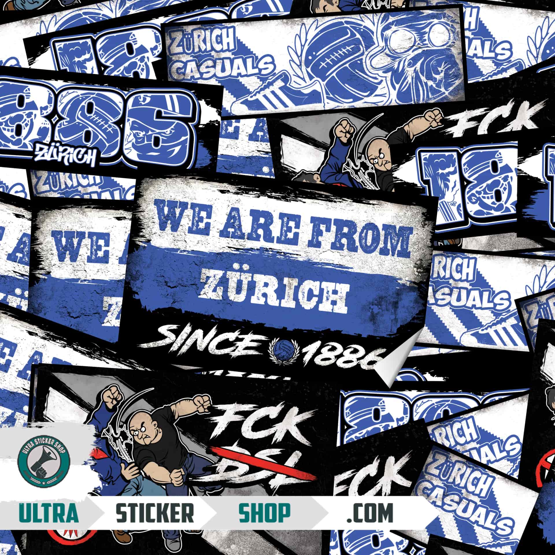 Zürich 1886 Sticker-Mix