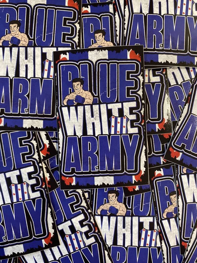 Blue white army