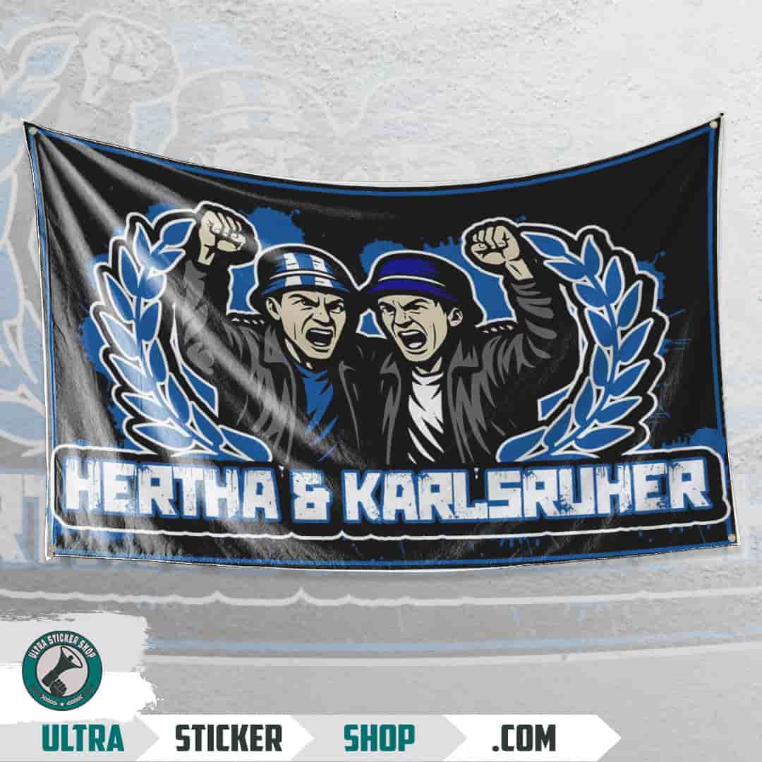 Hertha & Karlsruher Flag