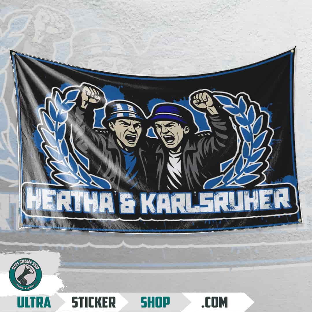 Hertha & Karlsruher Flag
