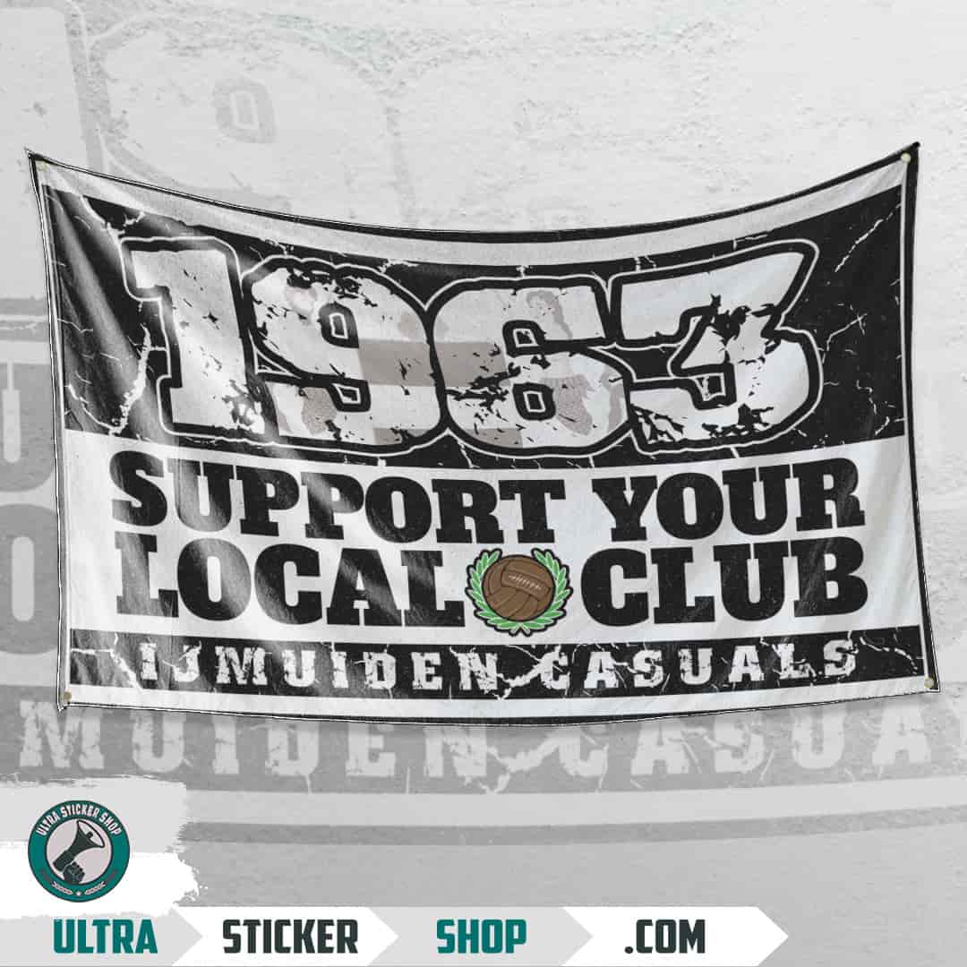 1963 support your local club Flag