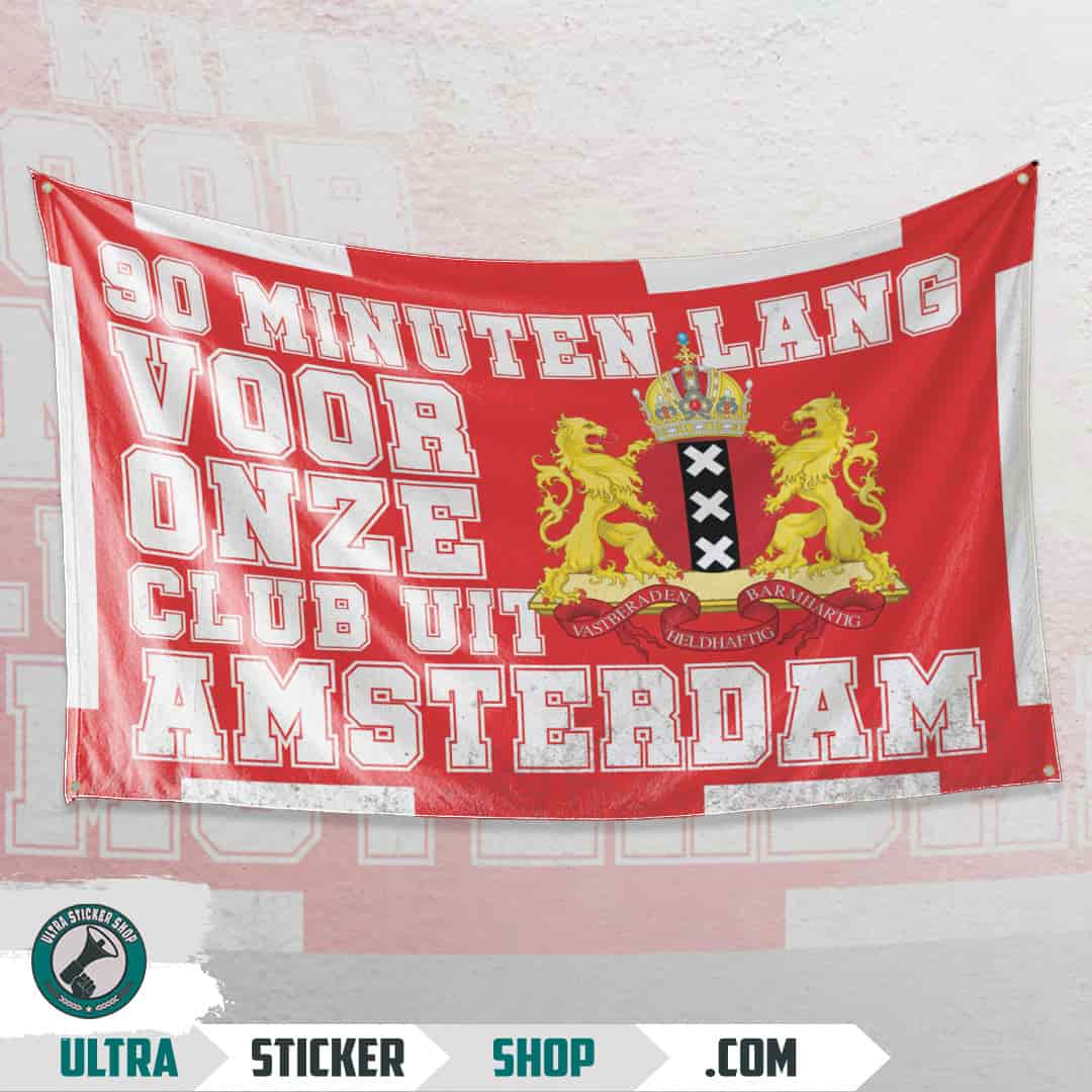 90 Minuten lang voor onze club uit Amsterdam Flag