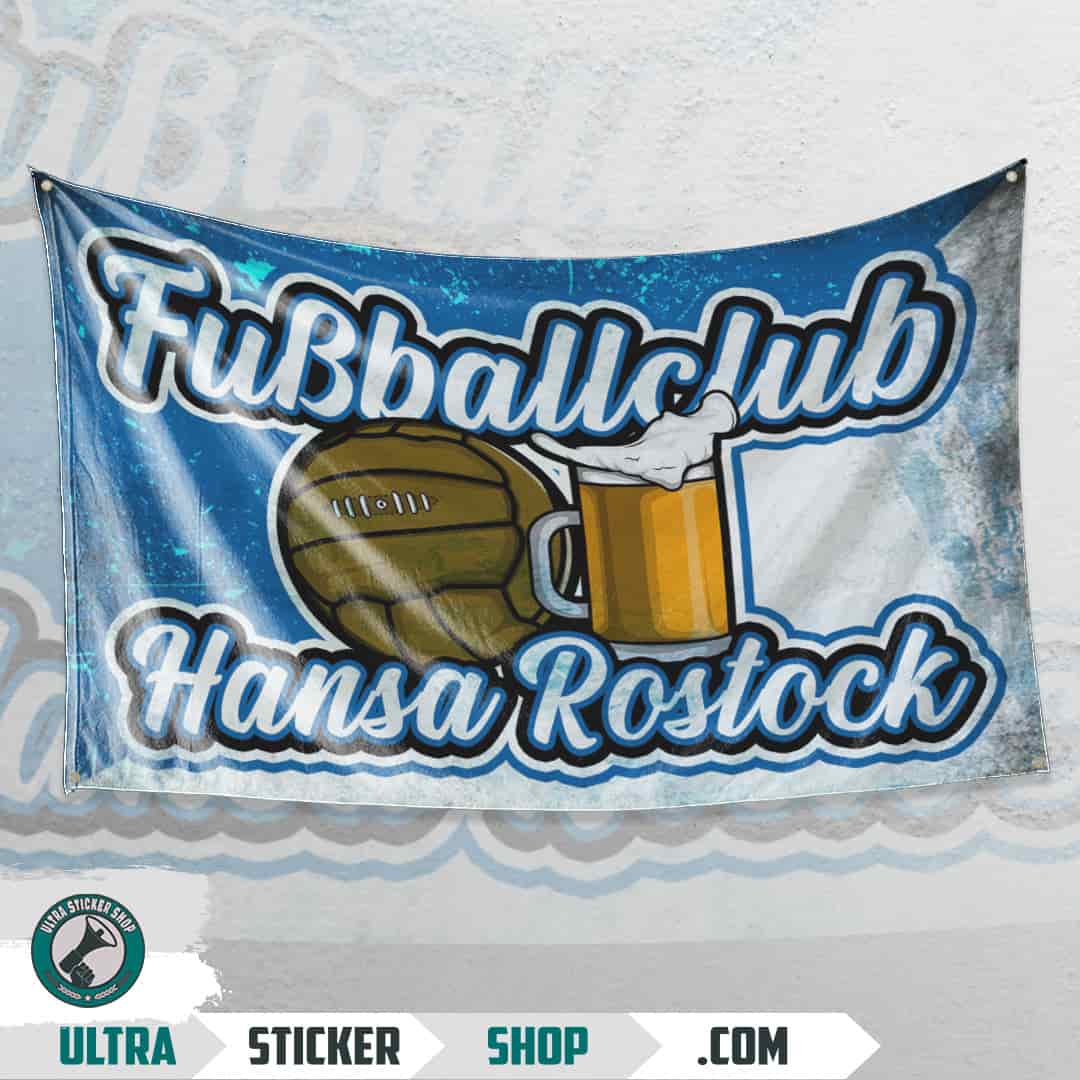 Fuẞballclub Hansa Rostock Flag