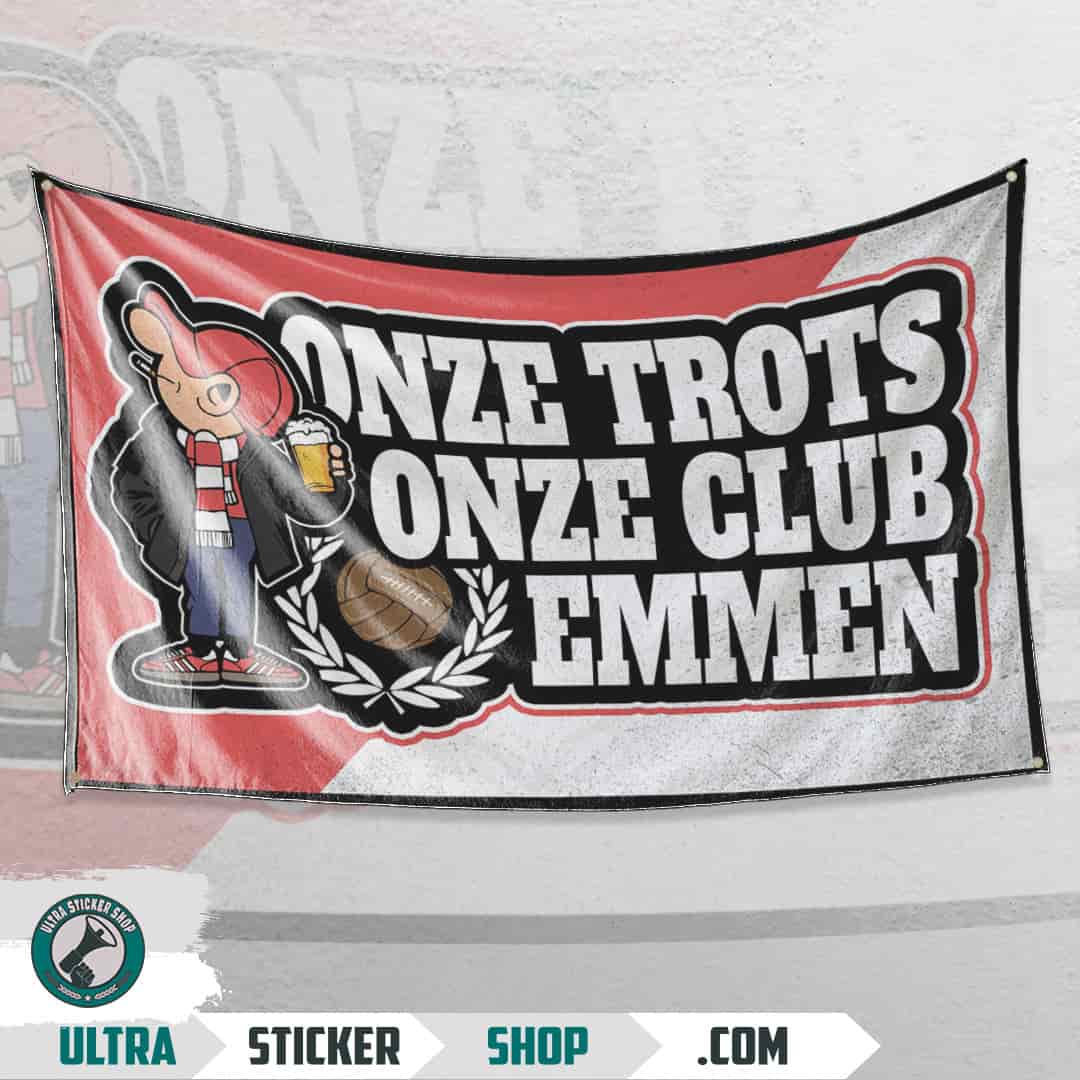 onze trots onze club Emmen Flag